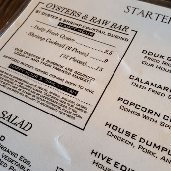 Hive - Happy hour selection - Korean Near Me - San Diego, California