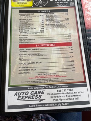 Menu photo 3 Genaro's Cafe Gallup, NM Menu photo 3 Genaro's Cafe Gallup, NM