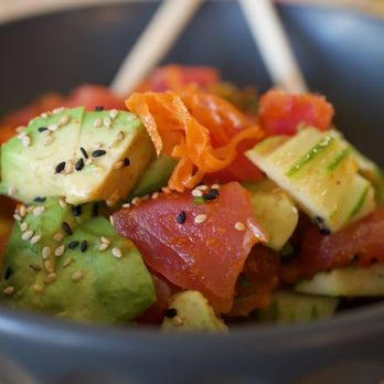 Sushi Lico - a bowl of food with chopsticks - Sushi Bars Near Me - Miami, Florida Sushi Lico - a bowl of food with chopsticks - Sushi Bars Near Me - Miami, Florida