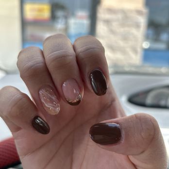 Holly’s Nails - My current nails  gel mani + design  $45 - Nail Salons Near Me - Cypress, California