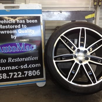 AutoMac Body Shop - Bugatti rims black paint added - Body Shops Near Me - San Diego, California AutoMac Body Shop - Bugatti rims black paint added - Body Shops Near Me - San Diego, California