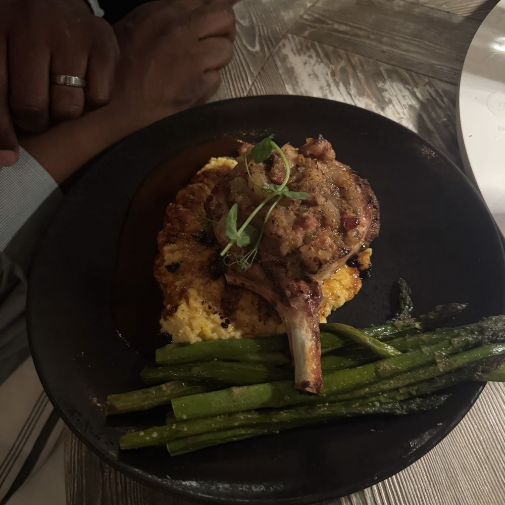 618 - 12oz Berkshire Pork Chop - New American Near Me - Freehold Borough, New Jersey 618 - 12oz Berkshire Pork Chop - New American Near Me - Freehold Borough, New Jersey
