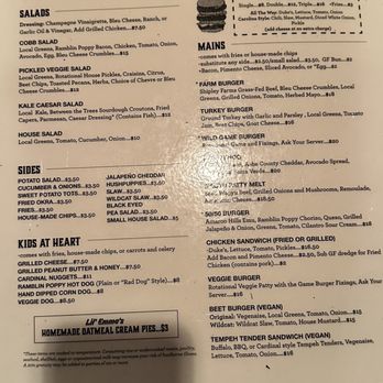 The Cardinal - The Menu - Burgers Near Me - Boone, North Carolina The Cardinal - The Menu - Burgers Near Me - Boone, North Carolina