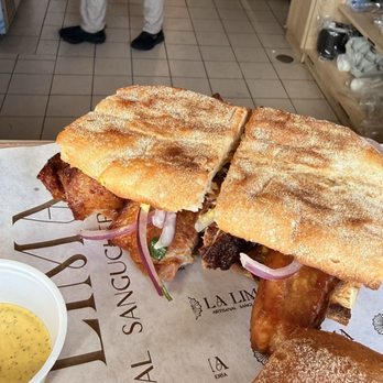 La Lima Sangucheria - Chicharron Sandwich - Sandwiches Near Me - Charlotte, North Carolina