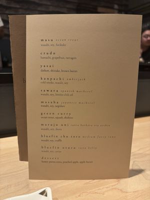 Menu photo 1 Craft Omakase Austin, TX