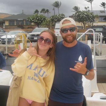 Hawaii Nautical - Maalaea - Captain Spencer and my daughter at the end of trip ! - Boat Tours Near Me - Wailuku, Hawaii Hawaii Nautical - Maalaea - Captain Spencer and my daughter at the end of trip ! - Boat Tours Near Me - Wailuku, Hawaii