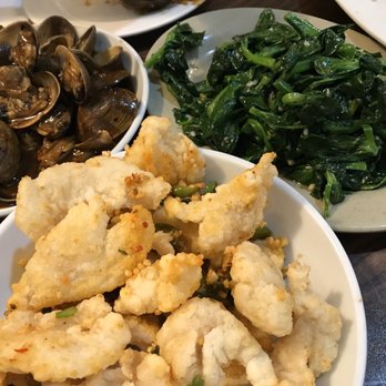 K & H Chinese Restaurant - Clams with black sauce, pea shoots and deep fried white fish - Chinese Near Me - Vancouver, British Columbia K & H Chinese Restaurant - Clams with black sauce, pea shoots and deep fried white fish - Chinese Near Me - Vancouver, British Columbia