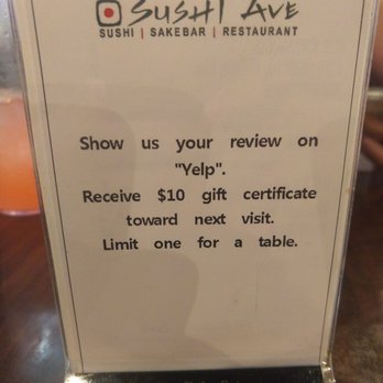 Sushi Ave - Pay for good Yelp review? No thanks! - Sushi Bars Near Me - Gilbert, Arizona Sushi Ave - Pay for good Yelp review? No thanks! - Sushi Bars Near Me - Gilbert, Arizona
