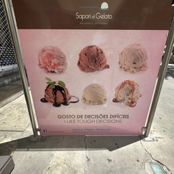 Sapori de Gelato - Ice cream signs