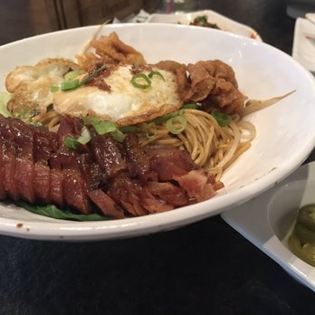 Food Terminal - Grandma Wonton BBQ Pork Tossed Noodles (wow that's a mouthful) - Malaysian Near Me - Chamblee, Georgia