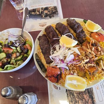Mandi Xpress - Family special lamb mandi and ground beef with rice plus separately ordered salad. - Coffee & Tea Near Me - Riverside, California Mandi Xpress - Family special lamb mandi and ground beef with rice plus separately ordered salad. - Coffee & Tea Near Me - Riverside, California