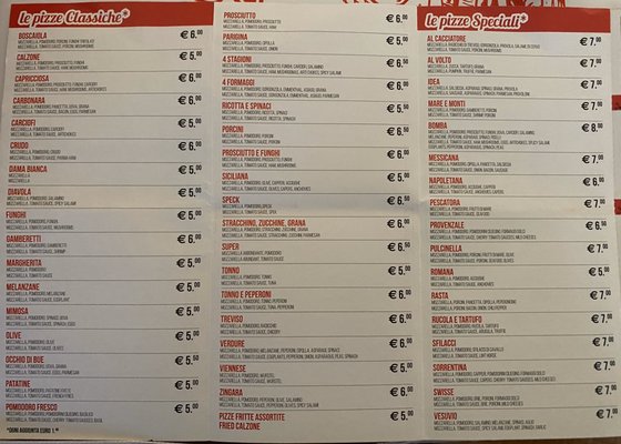 Menu photo 2 Pizzeria da Carmine Vicenza, VI Menu photo 2 Pizzeria da Carmine Vicenza, VI