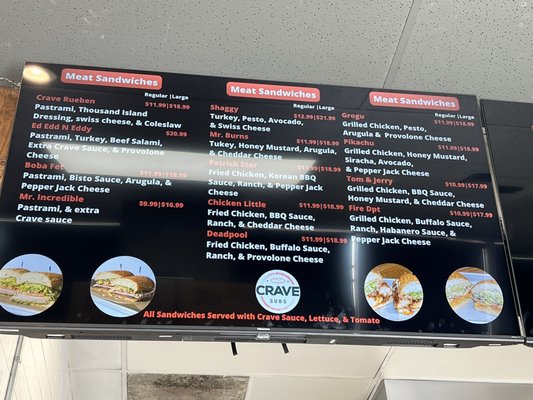 Menu photo 8 Crave subs Hayward, CA