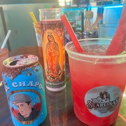 I just got El chapo drink for the can tbh, the drink was not my type but the watermelon agua fresca was on point. I just got El chapo drink for the can tbh, the drink was not my type but the watermelon agua fresca was on point.