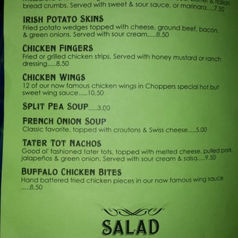 O' Choppers - O'Choppers menu page 2 - Pubs Near Me - Orange Beach, Alabama