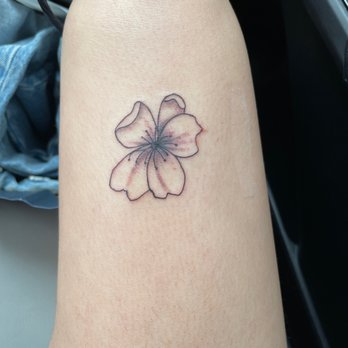 Skin Design Tattoo - My cherry blossom - Tattoo Near Me - Stanton, California Skin Design Tattoo - My cherry blossom - Tattoo Near Me - Stanton, California
