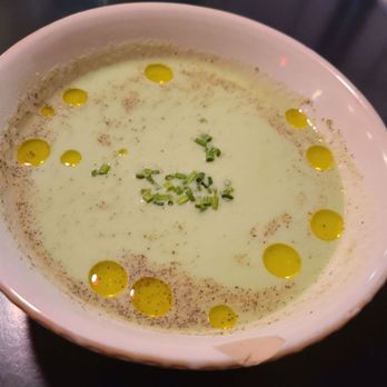 Mission Bistro - Chilled cucumber dill soup. I want this all day every day. It was so refreshing - American Near Me - Stevensville, Montana Mission Bistro - Chilled cucumber dill soup. I want this all day every day. It was so refreshing - American Near Me - Stevensville, Montana