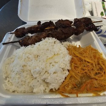 Jampinoy - Pork bbq skewers, rice & pancit - Caribbean Near Me - Vista, California Jampinoy - Pork bbq skewers, rice & pancit - Caribbean Near Me - Vista, California