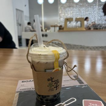 CHICHA San Chen - Dong Ding Oolong + Cream + Boba - Bubble Tea Near Me - Tukwila, Washington