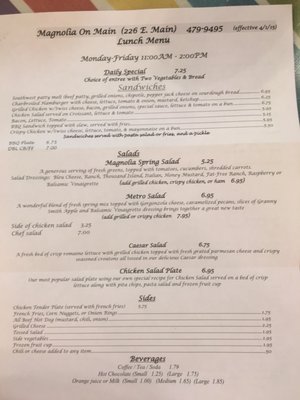 Menu photo 6 Magnolia On Main Bennettsville, SC Menu photo 6 Magnolia On Main Bennettsville, SC