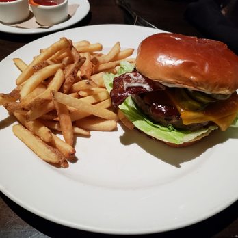 Yard House - BBQ Cheddar and fries. Be careful with the burger, it is messy. - New American Near Me - West Nyack, New York Yard House - BBQ Cheddar and fries. Be careful with the burger, it is messy. - New American Near Me - West Nyack, New York