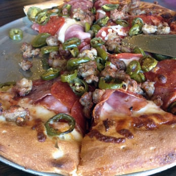 Gino's Pizza - Gino's Meat Pizza with Jalapeños! Mmmmmm - Pizza Near Me - Pismo Beach, California Gino's Pizza - Gino's Meat Pizza with Jalapeños! Mmmmmm - Pizza Near Me - Pismo Beach, California