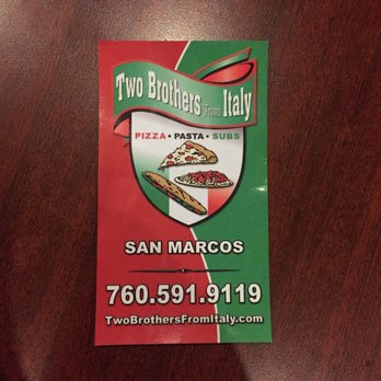 Two Brothers From Italy - Pizza Near Me - Tehachapi, California