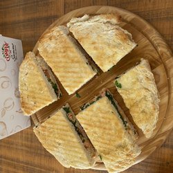 Sunset Bamboo Bar - Sandwich with salmon