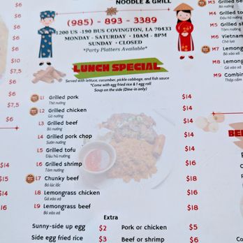 Pho Cong Noodles & Grill - Menu - Lunch specials - Vietnamese Near Me - Covington, Louisiana Pho Cong Noodles & Grill - Menu - Lunch specials - Vietnamese Near Me - Covington, Louisiana