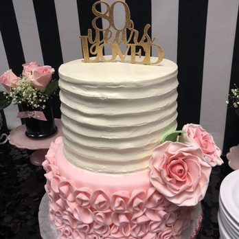 Sheryl's Sweet Creation - 80th chocolate cake with strawberry filling - Cupcakes Near Me