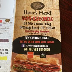 MOE’S DELI - Menu 8/22/22 - store information
