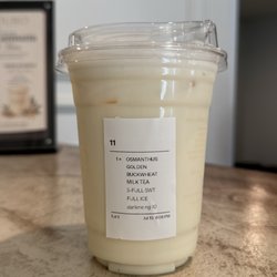 Golden Buckwheat with Osmanthus Milk Tea, Non-Caffeinated ($6.15)