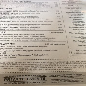 Blue's Egg + Bakery - Menu - Breakfast & Brunch Near Me - Milwaukee, Wisconsin Blue's Egg + Bakery - Menu - Breakfast & Brunch Near Me - Milwaukee, Wisconsin