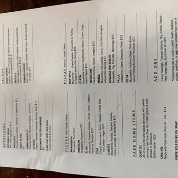 Masullo - Menu - Pizza Near Me - Sacramento, California Masullo - Menu - Pizza Near Me - Sacramento, California