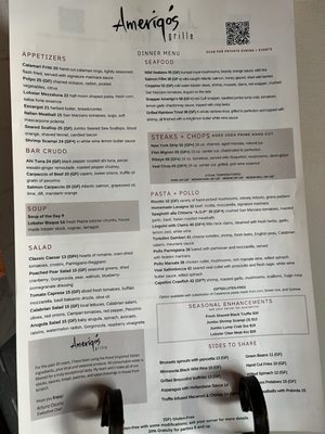 Menu photo 1 Amerigo's Grille The Woodlands, TX