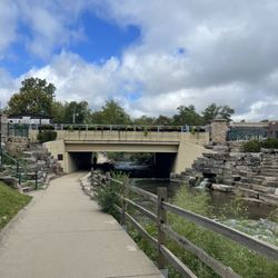 Rochester Park - Path along Paint Creek from the library towards Paint Creek Trail and Rochester Municipal Park