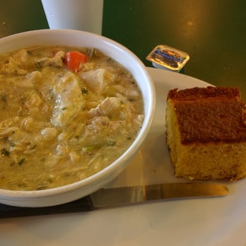 Amigo's BBQ Grill - The amazing chicken and dumplings with cornbread. - Barbeque Near Me - Pflugerville, Texas Amigo's BBQ Grill - The amazing chicken and dumplings with cornbread. - Barbeque Near Me - Pflugerville, Texas