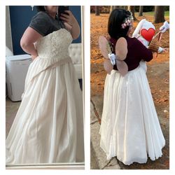 Sugarcane Studios - Wedding dress turned into a skirt for a Halloween costume.