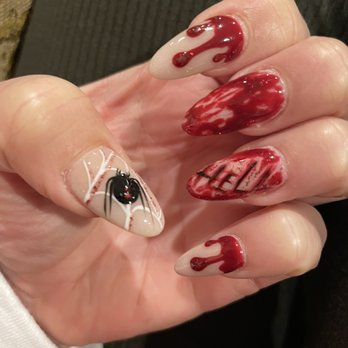 Chrome Nails Bar - Ken really allowed his creativity work it's magic. I'm at Wowww - Nail Salons Near Me - Lynwood, California
