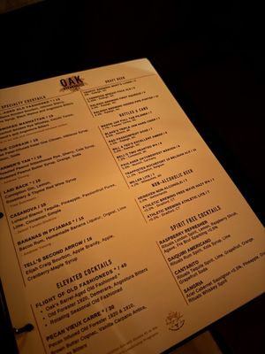 Menu photo 4 Oak Steakhouse Raleigh, NC