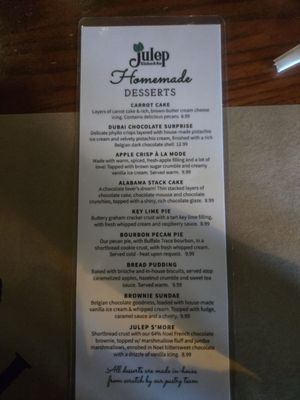 Menu photo 1 Julep Kitchen & Bar Annapolis, MD