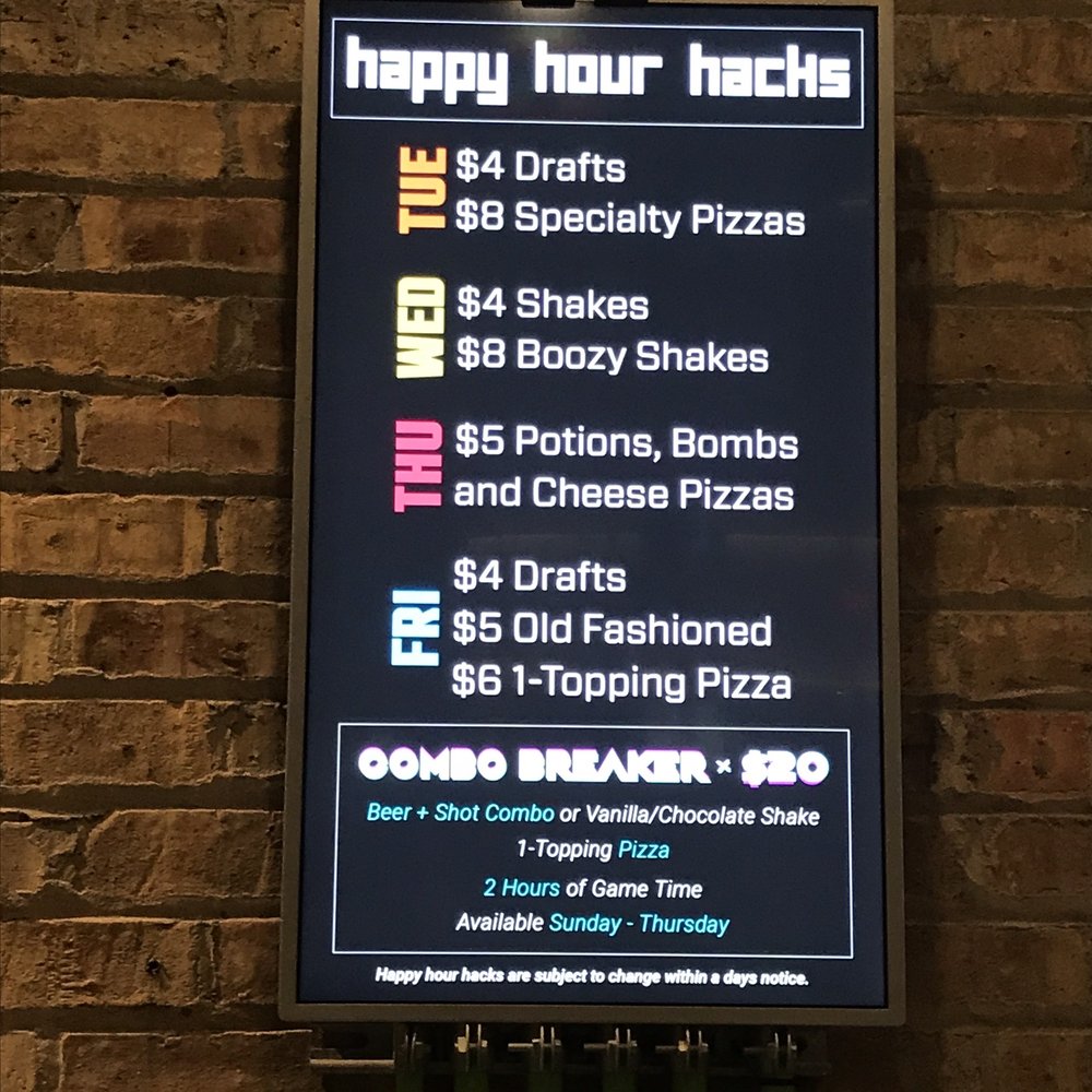 Ignite Arcade - Happy hour menu - Bars Near Me - Skokie, Illinois