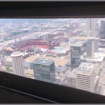 Gateway Arch - View from one of sixteen 7x27in windows at the top of The Arch on June 4, 2017. - Landmarks & Historical Buildings Near Me - St. Louis, Missouri