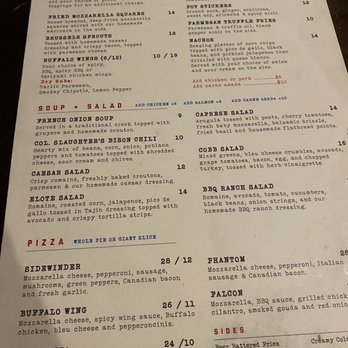 Sidewinders - Menu1 7/2023 - New American Near Me - Jackson, Wyoming