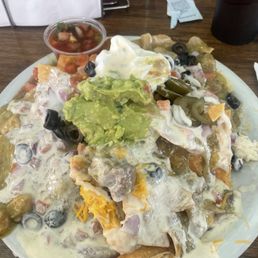 Chile verde nachos Chile verde nachos