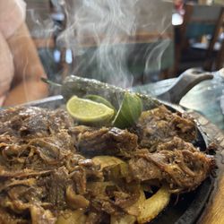 Bracero's Mexican Bar & Grill - The food arrives, hot and delicious