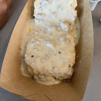 The Biscuit Bar - Sausage gravy biscuit - New American Near Me - Abilene, Texas