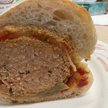 Cosimo's Cheese and Deli - Side view of the meatball and all it's goodies inside - Delis Near Me - Mississauga, Ontario Cosimo's Cheese and Deli - Side view of the meatball and all it's goodies inside - Delis Near Me - Mississauga, Ontario