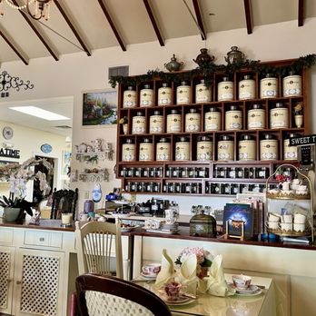 The T Room - Tea on the Shelf (lots of delish varieties) - Tea Rooms Near Me - Montrose, California The T Room - Tea on the Shelf (lots of delish varieties) - Tea Rooms Near Me - Montrose, California