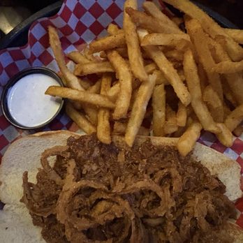 Big Dog's Draft House - Pork pork sandwich was really good but could use a little more meat - American Near Me - Las Vegas, Nevada Big Dog's Draft House - Pork pork sandwich was really good but could use a little more meat - American Near Me - Las Vegas, Nevada